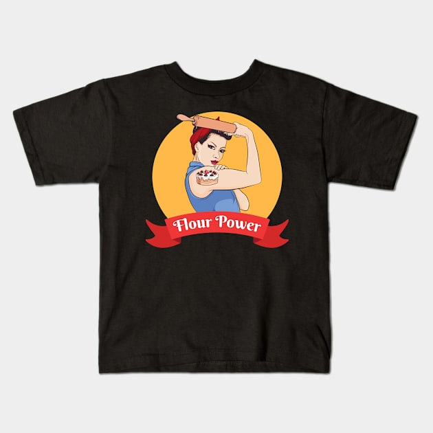 Flour Power Kids T-Shirt by sqwear